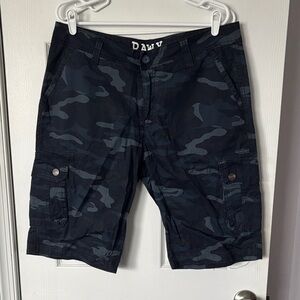 DAW Men's Cargo Shorts - Dark Camo